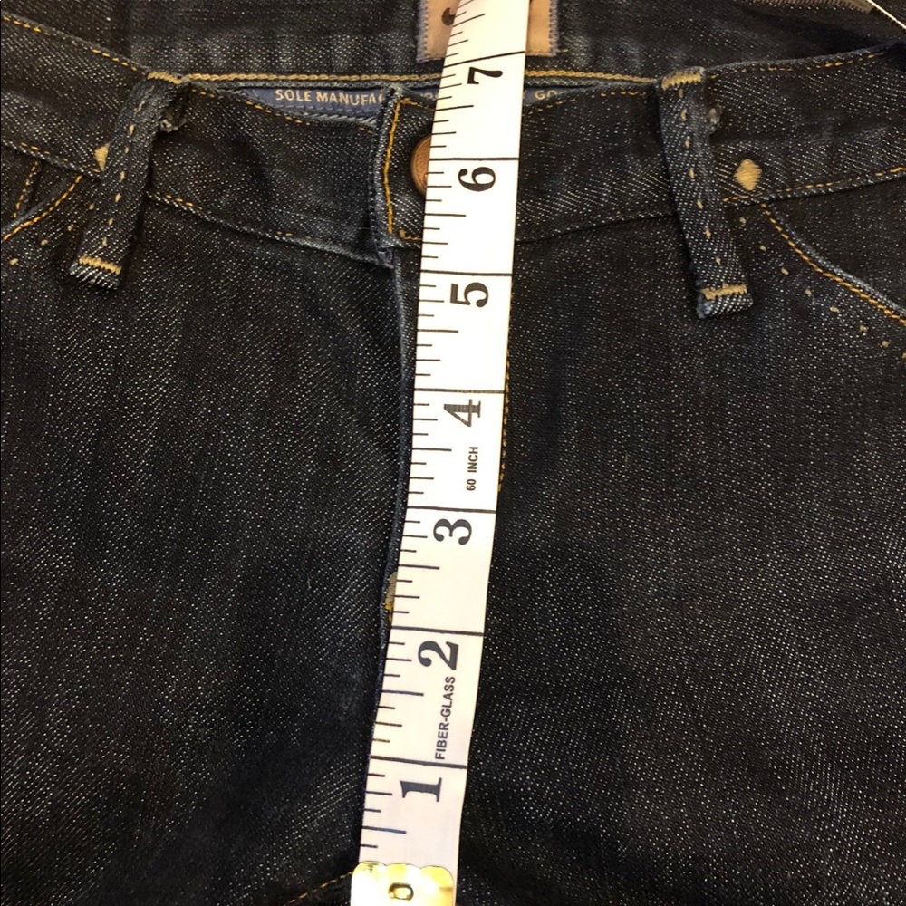GOLDSIGN Vintage Original Early 00s Y2K Low Rise straight leg dark denim jeans - Picture 2 of 9